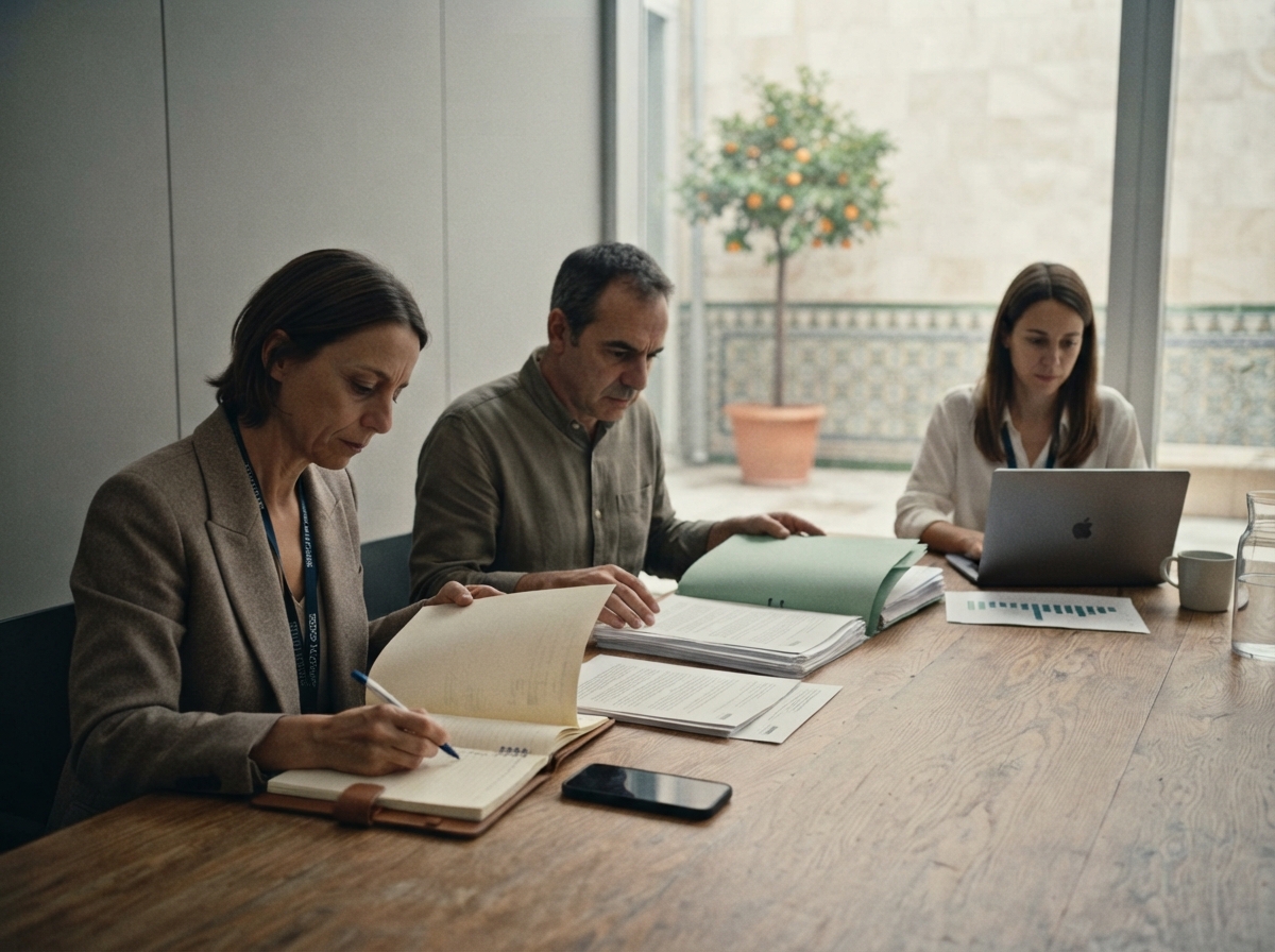 equipo institucional coordinando una respuesta de crisis